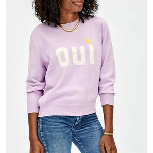 Clare V Classic Sweater, Oui - Lavender, NWT
